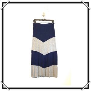 New York &Co Stretch Strip Maxi Skirt